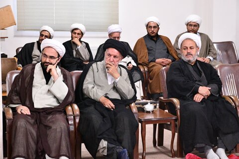 تصاویر/ مراسم سوگواری روز اول محرم با حضور علماء و روحانیون در دفتر نماینده ولی فقیه در آذربایجان غربی