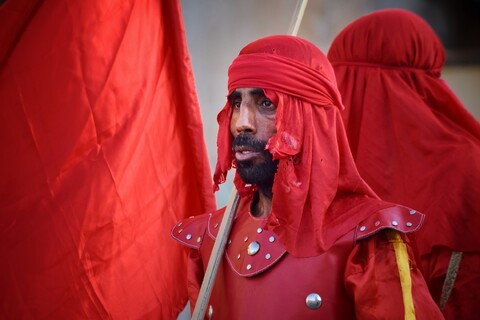 آیین استقبال از ماه محرم در اهرم