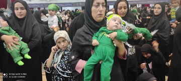 تصاویر / اجتماع شیرخوارگان حسینی در  حسینیه ثارالله شهر یاسوج