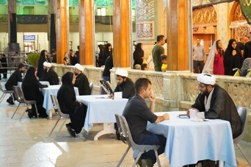 تصاویر/ فعالیت مبلغین حرم مطهر شاهچراغ(ع) در ایام محرم