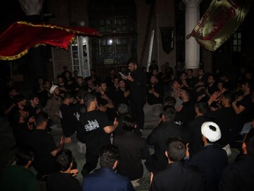 تصاویر/ مراسم عزاداری محرم الحرام در مدرسه علمیه امام خمینی (ره) خوی