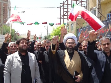 تصاویر/ راهپیمایی مردم شهرستان چهاربرج در محکومتی اهانت به قرآن کریم