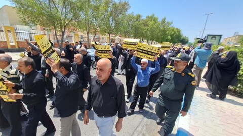 تصاویر/  راهپیمایی بوشهری در محکومیت هتک حرمت به قرآن کریم در سوئد