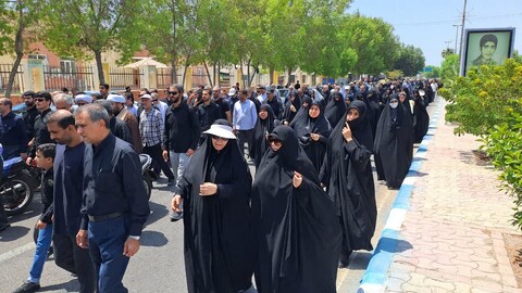 تصاویر/  راهپیمایی بوشهری در محکومیت هتک حرمت به قرآن کریم در سوئد