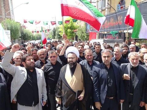 تصاویر/ راهپیمایی مردم شهرستان چهاربرج در محکومتی اهانت به قرآن کریم