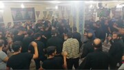فیلم| چهارمین شب از مراسم عزاداری حضرت سیدالشهدا در شهر امام حسن
