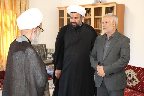 تصاویر/ دیدار نایب رئیس کمیسیون اقتصادی مجلس با آیت الله بنابی