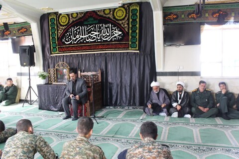 تصاویر/ مراسم عزاداري وسوگواري،سید و سالار شهیدان در سپاه پاسداران ناحیه ابهر