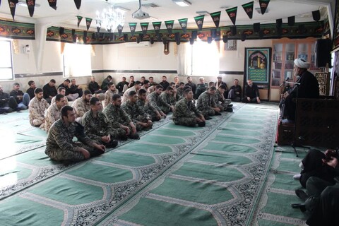 تصاویر/ مراسم عزاداري وسوگواري،سید و سالار شهیدان در سپاه پاسداران ناحیه ابهر