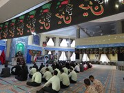 تصاویر/ قرائت دعای پرفیض زیارت عاشورا در مسجد جامع شهرستان ورزقان