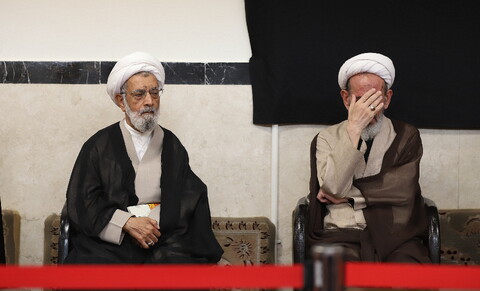 تصاویر/ مراسم عزاداری روز اول محرم در دفتر آیت الله مکارم شیرازی