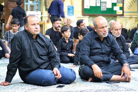 مراسم عزاداری دهه اول ماه محرم در مسجد جامع حضرت ولی عصر (عج) شهر جدید مهستان