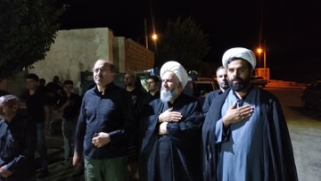 تصاویر/ بازدید امام جمعه شهرستان نقده از دسته‌جات عزاداری