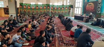 تصاویر/ مراسم زیارت عاشورا  در مصلای وحدت هادیشهر