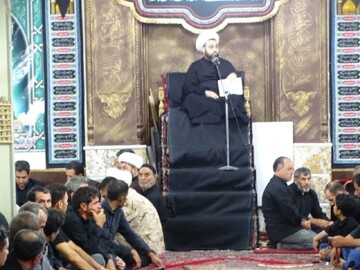 تصاویر/ حضور امام جمعه چهاربرج در مراسم عزاداری روستای قپچاق