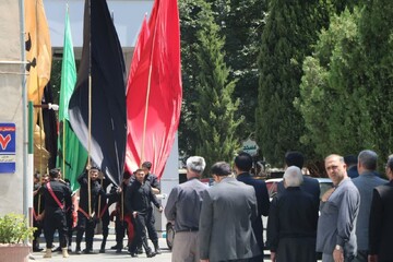 تصاویر/ عزاداری حضرت سید الشهدا علیه السلام در محوطه اداره کل آموزش و پرورش