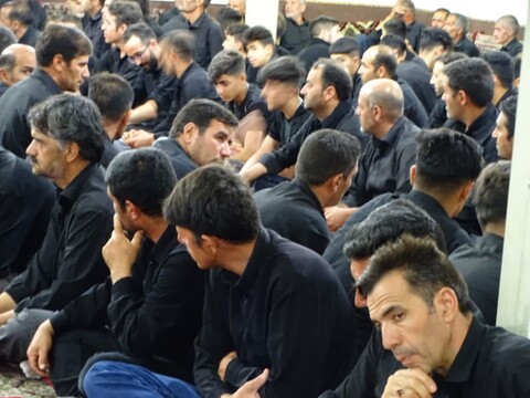 تصاویر/ حضور امام جمعه چهاربرج در مراسم عزاداری روستای قپچاق