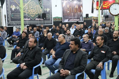 مراسم عزای حسینی با سخنرانی دبیر شورای عالی انقلاب اسلامی در شوش