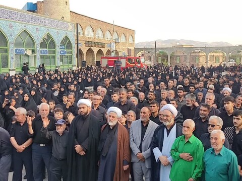 تصاویر/ اجتماع باشکوه عزاداران حسینی شهرستان میانه