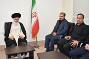 تصاویر/ دیدار مدیر عامل منطقه انرژی پارس با آیت الله حسینی بوشهری