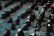 تصاویر/ عزاداری ظهر تاسوعا در مصلای امام خمینی (ره) ارومیه