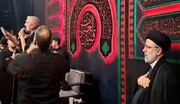 السيد رئيسي يحضر مراسم العزاء الحسيني في أحد مساجد طهران