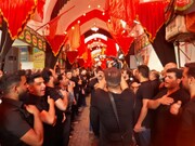 فیلم|  حال و هوای عزاداری تاسوعای حسینی در بازار کاشان