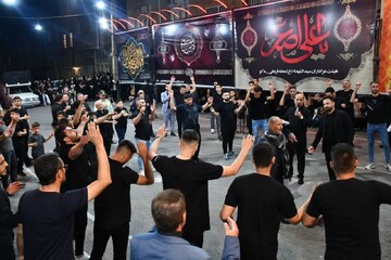 تصاویر/ مراسم عزاداری شب تاسوعا در ماکو