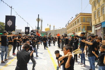 تصاویر / مراسم عزاداری روز تاسوعا در قم