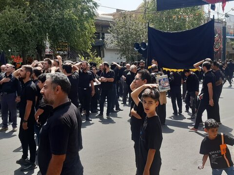 تصاویر/ عزاداری هییت حسینی زیدی کاشان در تاسوعای حسینی