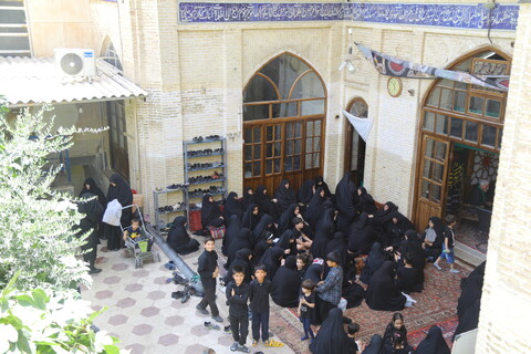 تصاویر / مراسم عزاداری روز تاسوعا در" مسجد آقا "خیابان چهارمردان قم