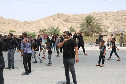 تصاویر/ دسته روی تاسوعای حسینی شهرستان خمیر