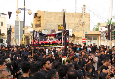 تصاویر/ اجتماع هیئات مذهبی شهر دیّر در روز تاسوعا