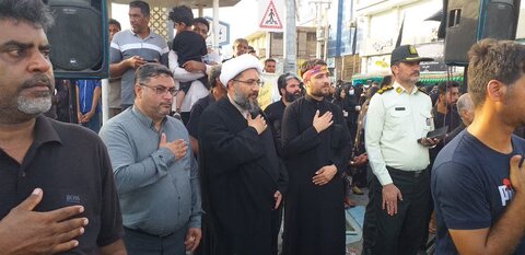 تصاویر/ اجتماع بزرگ  عزاداران پر شور هیئات مذهبی رودان