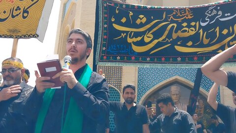 دسته عزای هیئت فرهنگی محبان اهل بیت(ع) ناجی آباد کاشان در روز تاسوعا