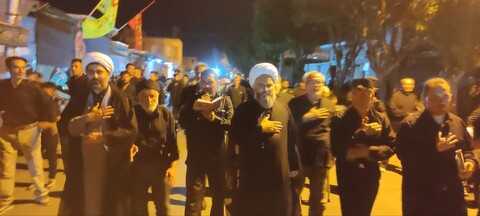 تصاویر/ مراسمات شب عاشورا در شهرستان نقده