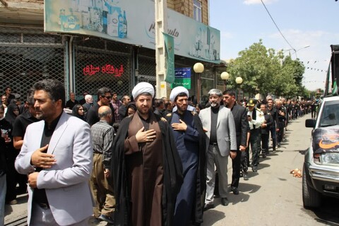 تصاویر/ دسته عزاداری باشکوه روز عاشورای حسینی در شهرستان تکاب