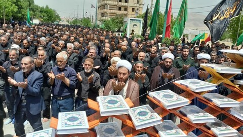 تصاویر/ اقامه نماز جمعه ظهر عاشورا در شهر نوربهار