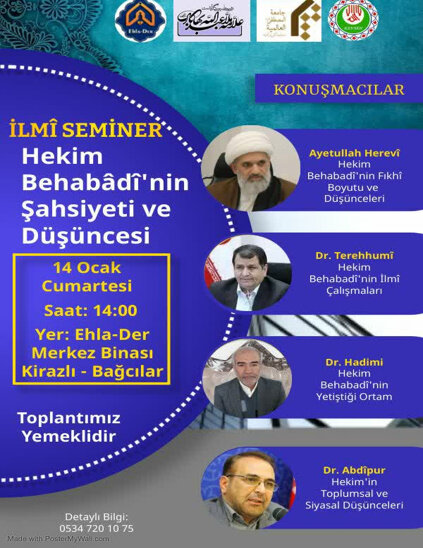 برگزاری هم‌اندیشی "بررسی منظومه فکری علامه ملاعبدالله بهابادی" در ترکیه