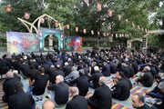تصاویر /  مراسم عزاداری حسینی در کنار مزار مطهر شهدای گمنام بوستان مردم