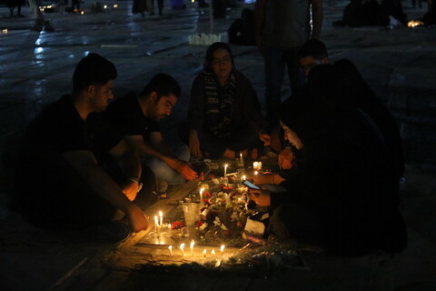 تصاویر / مراسم شام غریبان سالار شهیدان در گلزار شهدای قم