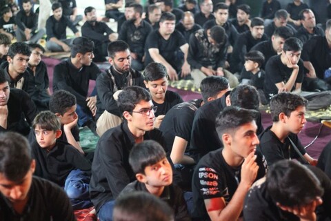 تصاویر/ مراسم شام غریبان امام حسین علیه السلام در هیئت فاطمیون شهرستان چهاربرج