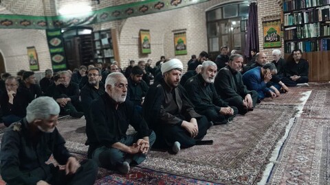 تصاویر/ مراسم شام غریبان امام حسین (ع) در مسجد جامع تکاب