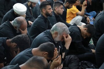 تصویر/ مراسم عزاداری حسینی در یادمان شهید سردار حاج علی هاشمی اهواز