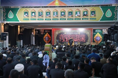 مراسم عزاداری حسینی در یادمان شهید سردار حاج علی هاشمی اهواز