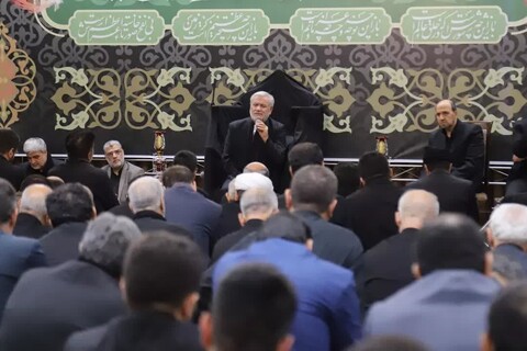 تصاویر/ مراسم عزاداری سیدالشهدا از سوی نماینده ولی فقیه در آذربایجان شرقی