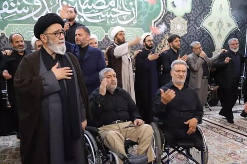 تصاویر/ مراسم عزاداری سیدالشهدا از سوی نماینده ولی فقیه در آذربایجان شرقی