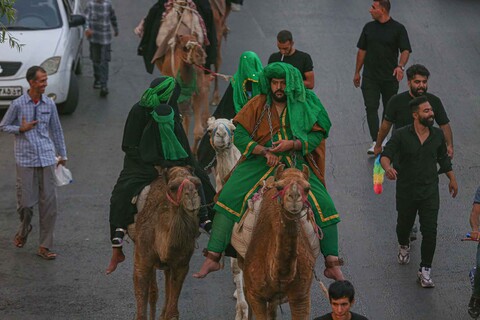 کاروان نمادین حرکت اسرا به سمت شام در اصفهان