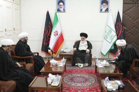 آیت الله حسینی بوشهری در دیدار رئیس سازمان تبلیغات اسلامی