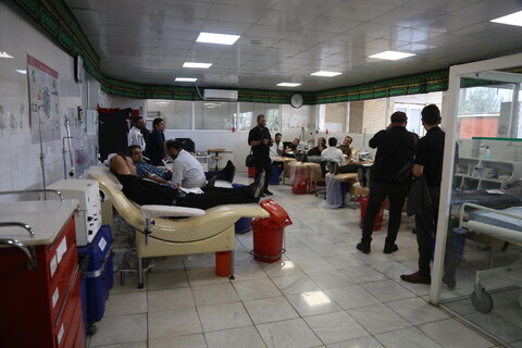 تصاویر/ اهدای خون خبرنگاران قمی
